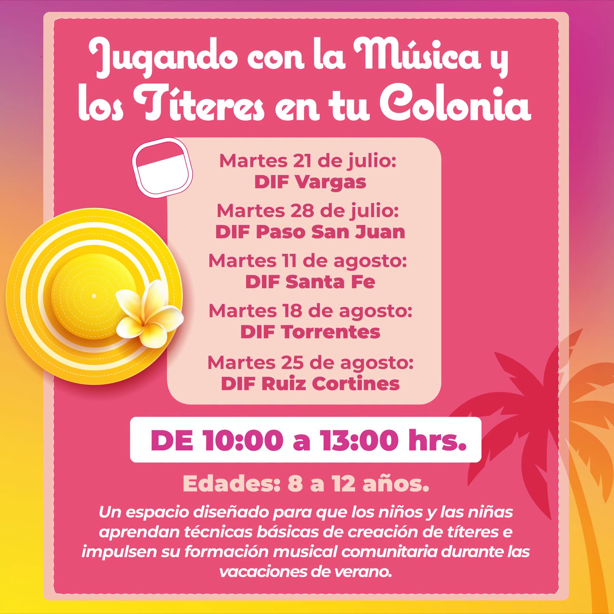 Jugando con la Música y los Títeres en tu Colonia